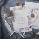 Search for lilac wedding invitations Wildflowers