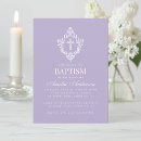 Search for purple baptism invitations Lavender