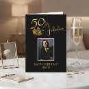 Search for 50 fabulous 50th birthday cards Gold