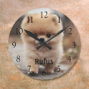 Search for pet photo clocks Dog