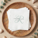Search for sage wedding napkins Clean