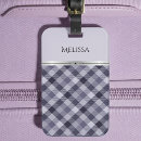 Search for plaid luggage tags Purple