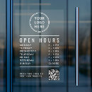 Search for store hours window decals Logo