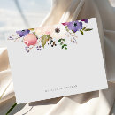 Search for floral note cards Purple