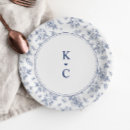 Search for navy wedding plates Vintage