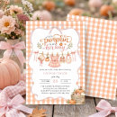 Search for little pumpkin on the way invitations Autumn fall