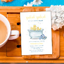 Search for rub a dub dub invitations Blue and yellow