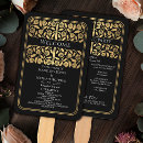 Search for black gold wedding programs Floral