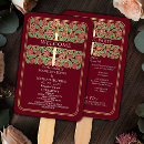 Search for red and gold wedding programs Gothic