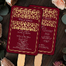 Search for red and gold wedding programs Gothic