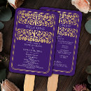 Search for purple and gold wedding programs Gothic
