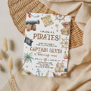 Search for treasure chest invitations Pirate ship