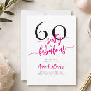 Search for 60 and fabulous invitations Feminine