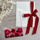 Search for red and silver wedding invitations Roses