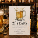 Search for cheers to 21 year invitations For him