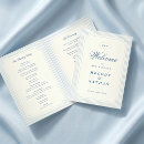 Search for folded wedding programs Dusty blue
