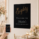 Search for 80th birthday posters Elegant