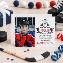 Search for hockey cards Boy