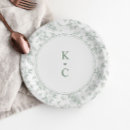Search for sage wedding plates Vintage