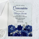 Search for navy blue silver birthday invitations Elegant