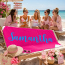 Search for hot pink beach towels Neon
