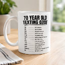Search for funny 70th birthday mugs Minimalist