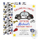 Search for cops and robbers invitations Calling all units