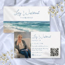 Search for therapist business cards Watercolor