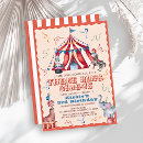 Search for circus 3rd birthday invitations Carnival
