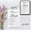 Search for printable bridal shower invitations Minimalist