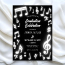 Search for music notes graduation invitations Graduate