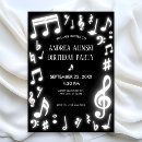 Search for music note invitations Treble clef