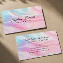 Search for unicorn business cards Chic holograph