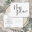 Search for cancellation wedding announcement cards Black and white