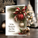 Search for for son christmas cards Red