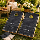 Search for wedding cornhole sets Bride and groom names