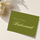 Search for green bridesmaid cards Modern