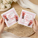 Search for red and white gingham napkins Mother to be