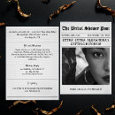Search for vintage newspaper invitations Rustic