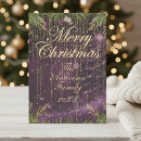 Search for purple holiday cards Gold
