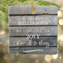 Search for country ornaments Just married