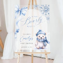Search for we can bearly wait welcome signs Blue bow