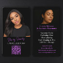 Search for black and purple business cards For her