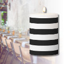 Search for black and white stripes candles Elegant