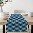 Search for blue plaid table runners Rustic