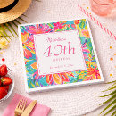 Search for pink orange napkins Watercolor floral
