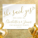 Search for she said yes wedding signs Minimalist