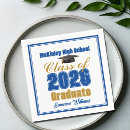Search for royal blue napkins High school