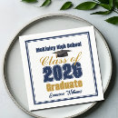 Search for navy and gold napkins Graduate