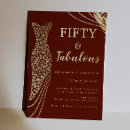 Search for burgundy 50th birthday invitations Gold